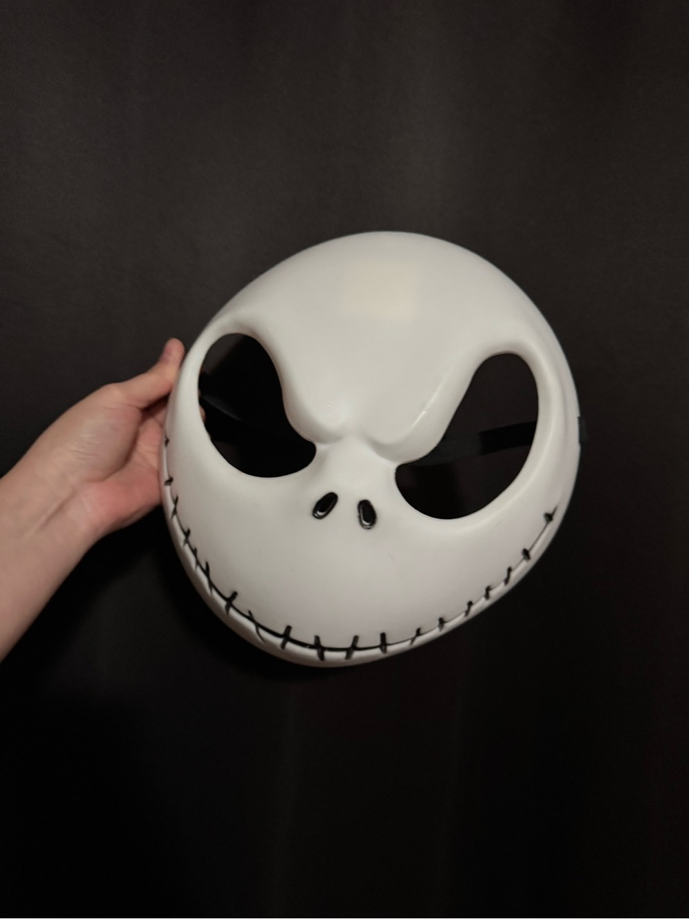 Disney White and Black Jack Skellington Mask